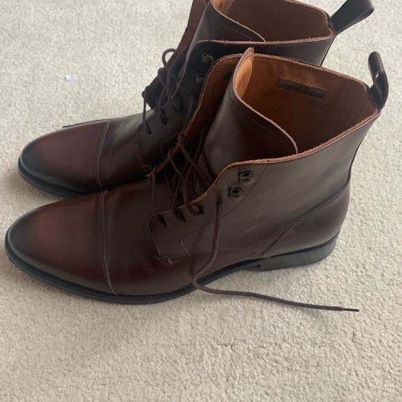 New without tags Vince Camuto men’s brown leather boots size 11 - Picture 2 of 8